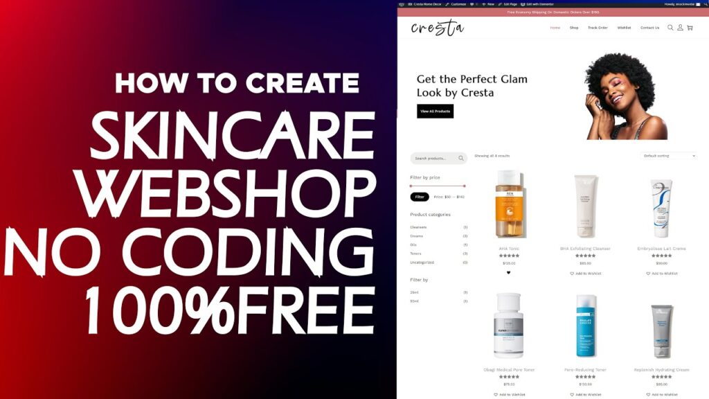 Create a FREE Online Skincare eCommerce Website with WordPress & Woostify | Step-by-Step Tutorial